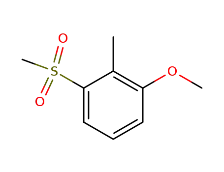 Molecular Structure of 82961-65-7 (3-Methoxy-2-methylphenyl methyl sulphone)