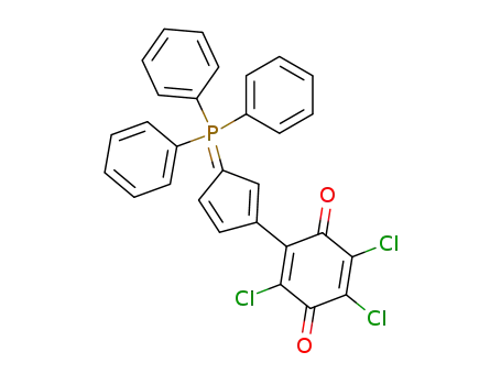 2,5-Cyclohexadiene-1,4-dione,
2,3,5-trichloro-6-[3-(triphenylphosphoranylidene)-1,4-cyclopentadien-1-
yl]-