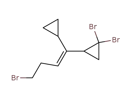 Cyclopropane, 1,1-dibromo-2-(4-bromo-1-cyclopropyl-1-butenyl)-, (E)-