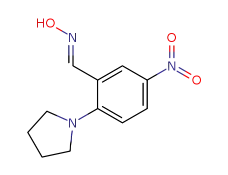 (E)-5-Nitro-2-(1-pyrrolidinyl)benzaldoxim