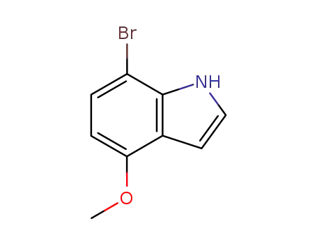 Molecular Structure of 81224-16-0 (7-Bromo-4-methoxyindole)