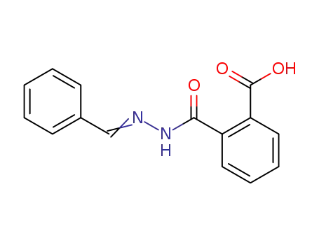Molecular Structure of 160282-34-8 (1,2-Benzenedicarboxylic acid, mono((phenylmethylene)hydrazide))