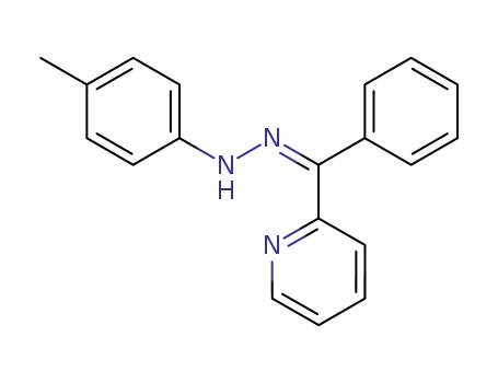 Molecular Structure of 95526-15-1 (Methanone, phenyl-2-pyridinyl-, (4-methylphenyl)hydrazone, (Z)-)