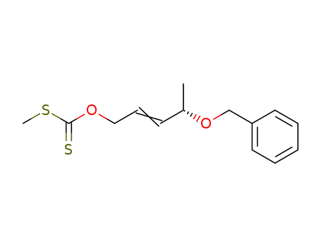 Dithiocarbonic acid O-((E)-(S)-4-benzyloxy-pent-2-enyl) ester S-methyl ester
