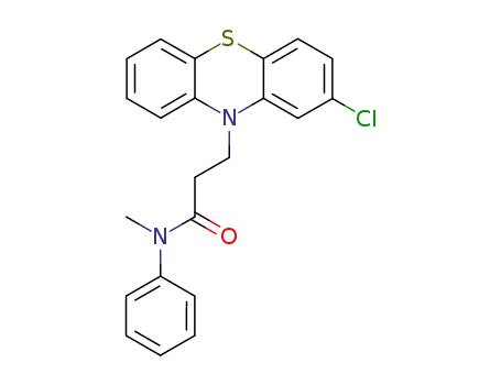 Molecular Structure of 144456-56-4 (10H-Phenothiazine-10-propanamide, 2-chloro-N-methyl-N-phenyl-)