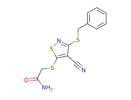 Acetamide, 2-((4-cyano-3-((phenylmethyl)thio)-5-isothiazolyl)thio)-