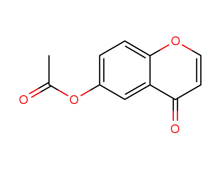 Molecular Structure of 1071596-80-9 (4H-1-Benzopyran-4-one, 6-(acetyloxy)-)