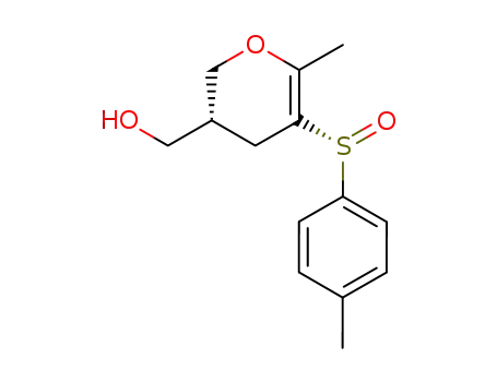 Molecular Structure of 113002-27-0 ([(R)-6-Methyl-5-((R)-toluene-4-sulfinyl)-3,4-dihydro-2H-pyran-3-yl]-methanol)