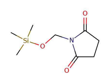 Molecular Structure of 88251-62-1 (2,5-Pyrrolidinedione, 1-[[(trimethylsilyl)oxy]methyl]-)