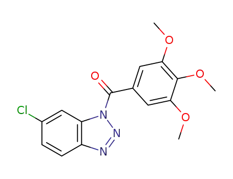 Molecular Structure of 76884-08-7 (6-Chlor-1-(3,4,5-trimethoxybenzoyl)benzotriazol)