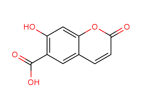 Molecular Structure of 833-52-3 (7-Hydroxycoumarin-6-carboxylic acid)