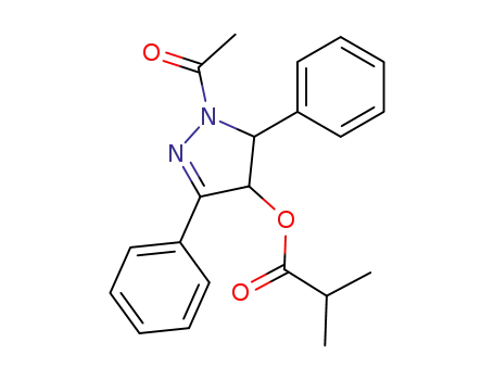 Isobutyric acid 1-acetyl-3,5-diphenyl-4,5-dihydro-1H-pyrazol-4-yl ester