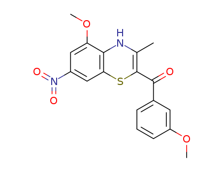 Methanone, (5-methoxy-3-methyl-7-nitro-4H-1,4-benzothiazin-2-yl)(3-methoxyphenyl )-