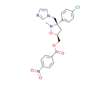 4-Nitro-benzoic acid (3S,5S)-3-(4-chloro-phenyl)-3-imidazol-1-ylmethyl-2-methyl-isoxazolidin-5-ylmethyl ester