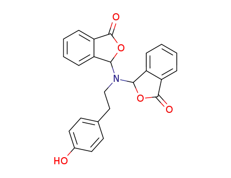 N,N-bis<1''(3''H)-isobenzofuranon-3''-yl>-2-(4'-hydroxyphenyl)ethylamine