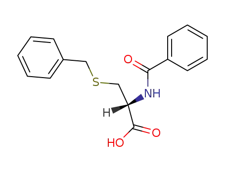 Molecular Structure of 70663-22-8 (<i>N</i>-benzoyl-<i>S</i>-benzyl-L-cysteine)