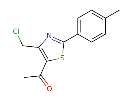 1-[4-(クロロメチル)-2-(4-メチルフェニル)-5-チアゾリル]エタノン