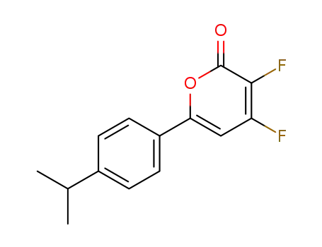 3,4-Difluoro-6-(p-isopropylphenyl)-2H-pyran-2-one