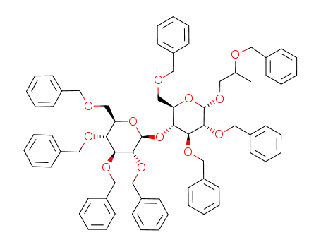 2-benzyloxypropyl 2,3,6,2',3',4',6'-hepta-O-benzyl-α-cellobioside