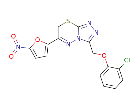 3-(2-Chloro-phenoxymethyl)-6-(5-nitro-furan-2-yl)-7H-[1,2,4]triazolo[3,4-b][1,3,4]thiadiazine