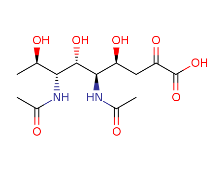 5,7-diacetamido-3,5,7,9-tetradeoxy-glycerogalacto-nonulosonic acid