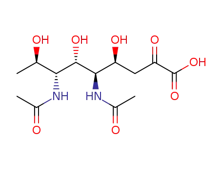 Molecular Structure of 112154-63-9 (5,7-diacetamido-3,5,7,9-tetradeoxy-glycerogalacto-nonulosonic acid)
