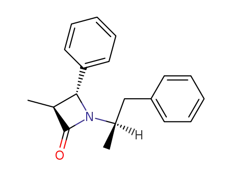Molecular Structure of 89578-35-8 (2-Azetidinone, 3-methyl-1-(1-methyl-2-phenylethyl)-4-phenyl-)