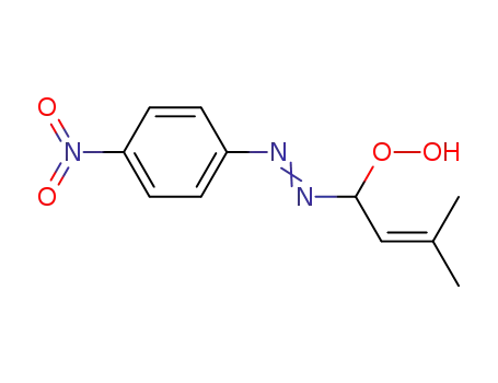 3-Methyl-1-(4-nitro-phenylazo)-but-2-en-1-yl-hydroperoxide