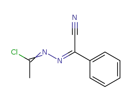 Molecular Structure of 90017-11-1 (Ethanehydrazonoyl chloride, N-(cyanophenylmethylene)-)
