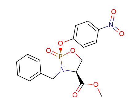 Methyl (2S,4S)-2-(p-Nitrophenoxy)-2-oxo-3-benzyl-1,3,2-oxazaphospholidine-4-carboxylate