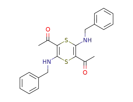 1-(5-Acetyl-3,6-bis-benzylamino-[1,4]dithiin-2-yl)-ethanone