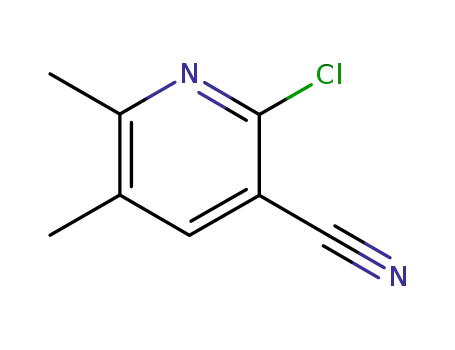 Molecular Structure of 65176-93-4 (2-CHLORO-5,6-DIMETHYL-3-PYRIDINCARBONITRILE)