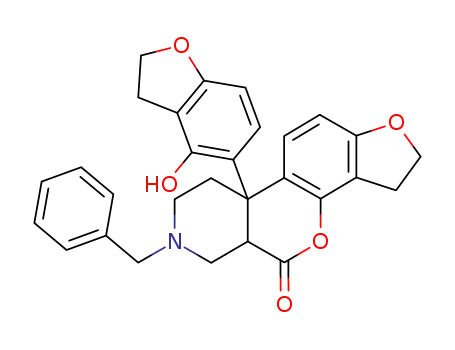 3-Benzyl-10-(4-hydroxy-2,3-dihydro-benzofuran-5-yl)-1,2,3,4,5,10,15,16-octahydro-7,17-dioxa-3-aza-cyclopenta[a]phenanthren-6-one