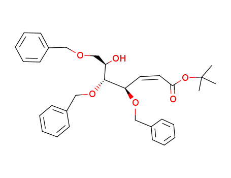 (Z)-(4R,5R,6R)-4,5,7-Tris-benzyloxy-6-hydroxy-hept-2-enoic acid tert-butyl ester
