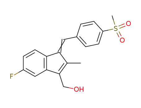 1H-Indene-3-methanol,
5-fluoro-2-methyl-1-[[4-(methylsulfonyl)phenyl]methylene]-