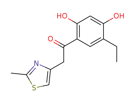 α-(2-Methyl-4-thiazolyl)-2,4-dihydroxy-5-ethylacetophenone