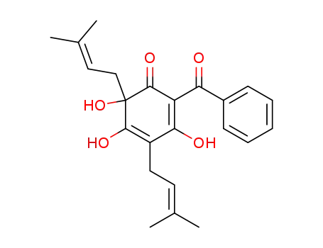 2,4-Cyclohexadien-1-one,
2-benzoyl-3,5,6-trihydroxy-4,6-bis(3-methyl-2-butenyl)-