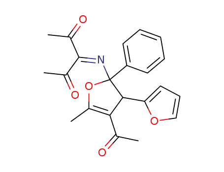 3-<4-Acetyl-3-(2-furyl)-2,3-dihydro-5-methyl-2-phenyl-2-furylimino>-2,4-pentandion