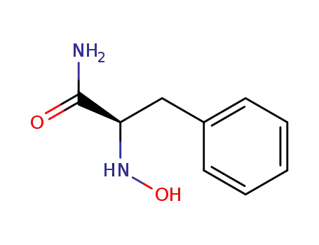 Molecular Structure of 129155-68-6 ((R)-2-Hydroxyamino-3-phenyl-propionamide)