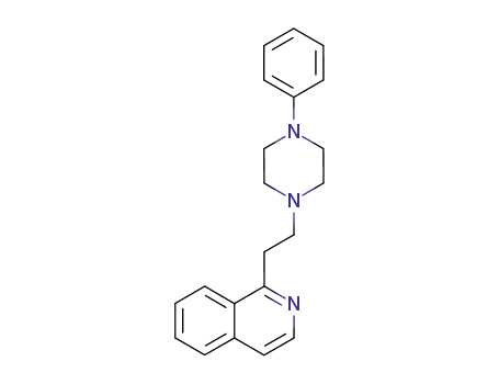 Molecular Structure of 126921-46-8 (1-[2-(4-phenylpiperazin-1-yl)ethyl]isoquinoline)