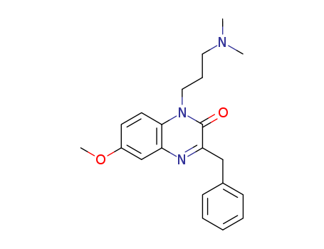3-BENZYL-1-(3-(DIMETHYLAMINO)PROPYL)-6-METHOXY-2(1H)-QUINOXALINONE