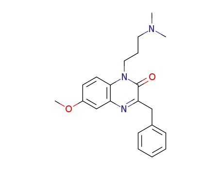 Molecular Structure of 117928-85-5 (3-benzyl-1-[3-(dimethylamino)propyl]-6-methoxyquinoxalin-2(1H)-one)