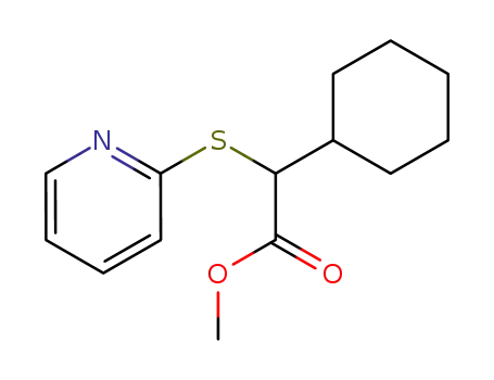 Cyclohexaneacetic acid, a-(2-pyridinylthio)-, methyl ester