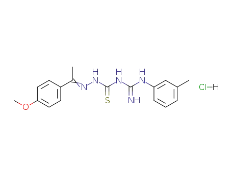 Molecular Structure of 80412-63-1 (C<sub>18</sub>H<sub>21</sub>N<sub>5</sub>OS*ClH)