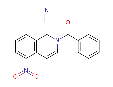 2-benzoyl-5-nitro-1,2-dihydro-isoquinoline-1-carbonitrile