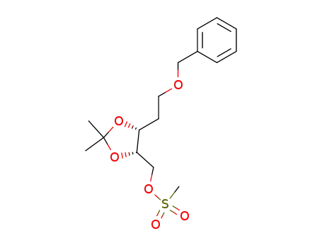 Methanesulfonic acid (4S,5R)-5-(2-benzyloxy-ethyl)-2,2-dimethyl-[1,3]dioxolan-4-ylmethyl ester