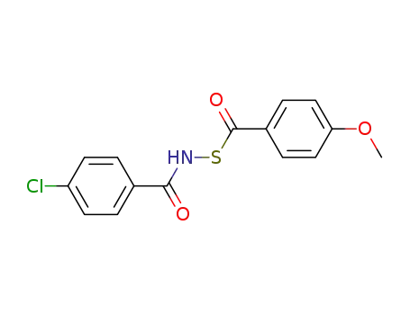4-Chloro-N-(4-methoxy-benzoylsulfanyl)-benzamide