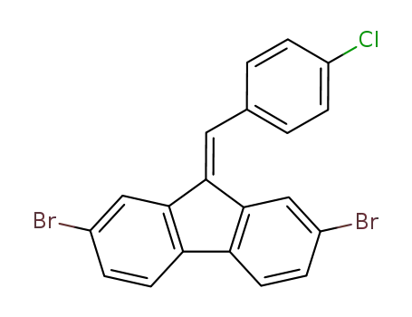 9H-Fluorene, 2,7-dibromo-9-[(4-chlorophenyl)methylene]-