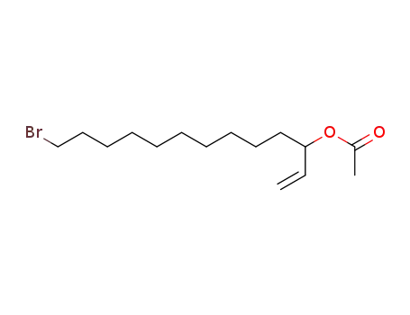 Molecular Structure of 97337-44-5 (1-Tridecen-3-ol, 13-bromo-, acetate)