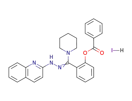 Benzoic acid 2-[piperidin-1-yl-(quinolin-2-yl-hydrazono)-methyl]-phenyl ester; hydriodide